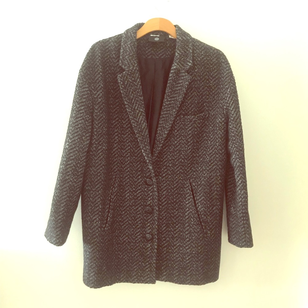 Urban Outfitters BDG Boyfriend Herringbone Coat